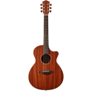 Guitare acoustique Lune en acajou de face